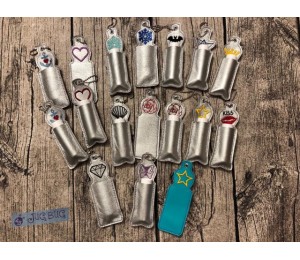 Stickdatei- ITH Lippenbalsam oder USB Stick Tasche STERN